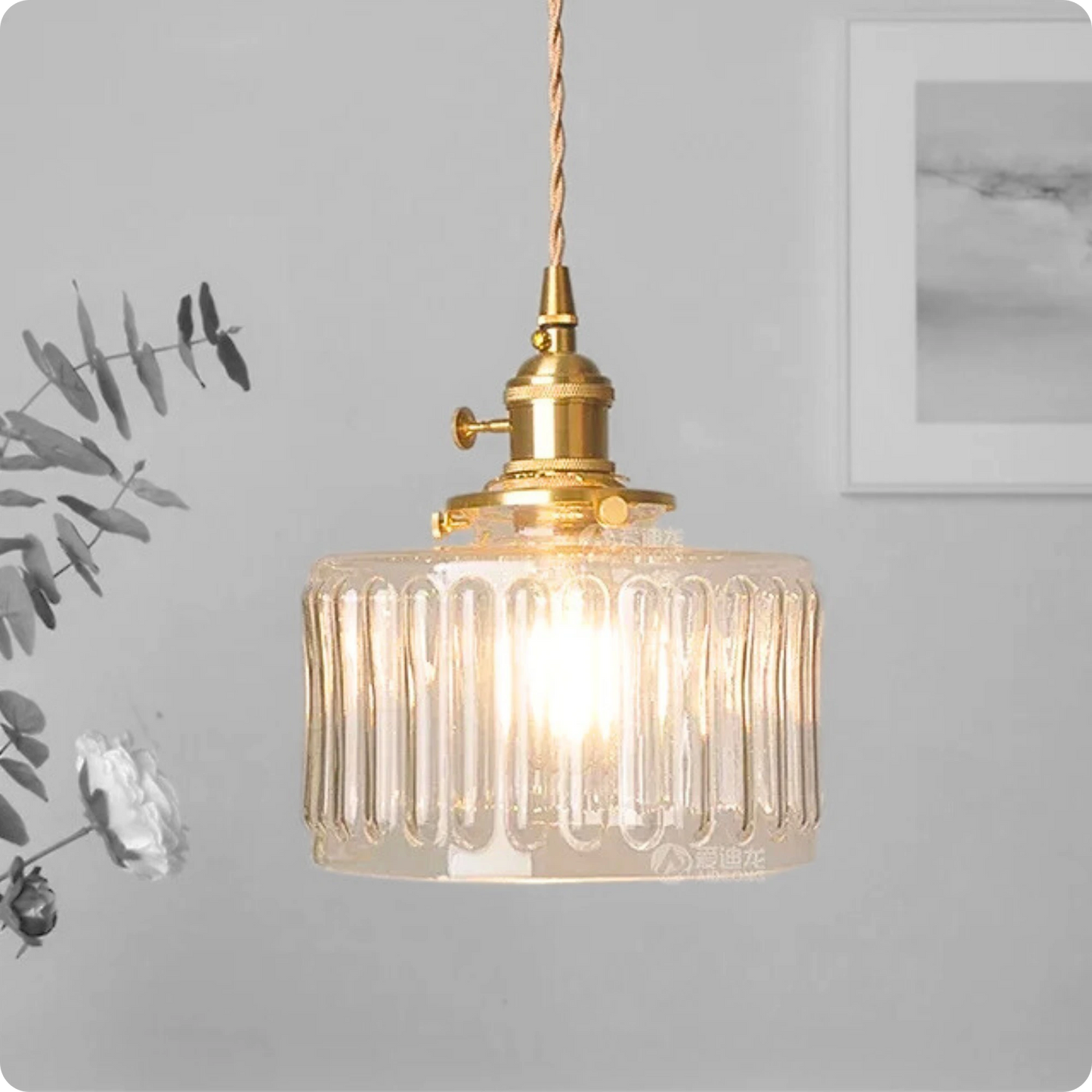 Plafonnier Verre Transparent Suspendu Moderne pour Intérieurs Tendance - PlafonnierDeco