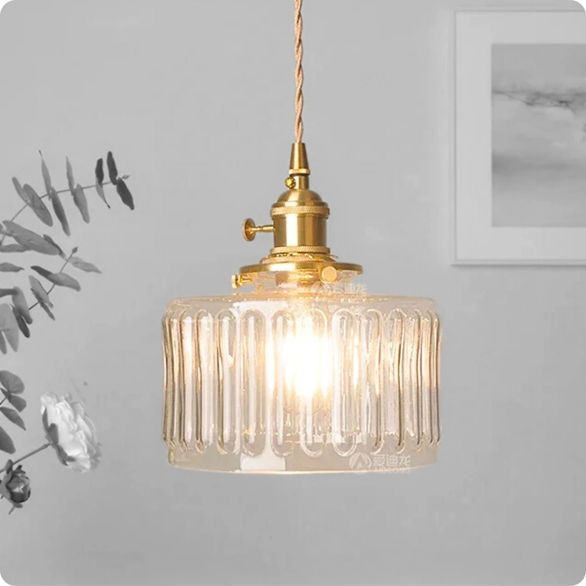 Plafonnier Verre Transparent Suspendu Moderne pour Intérieurs Tendance - PlafonnierDeco