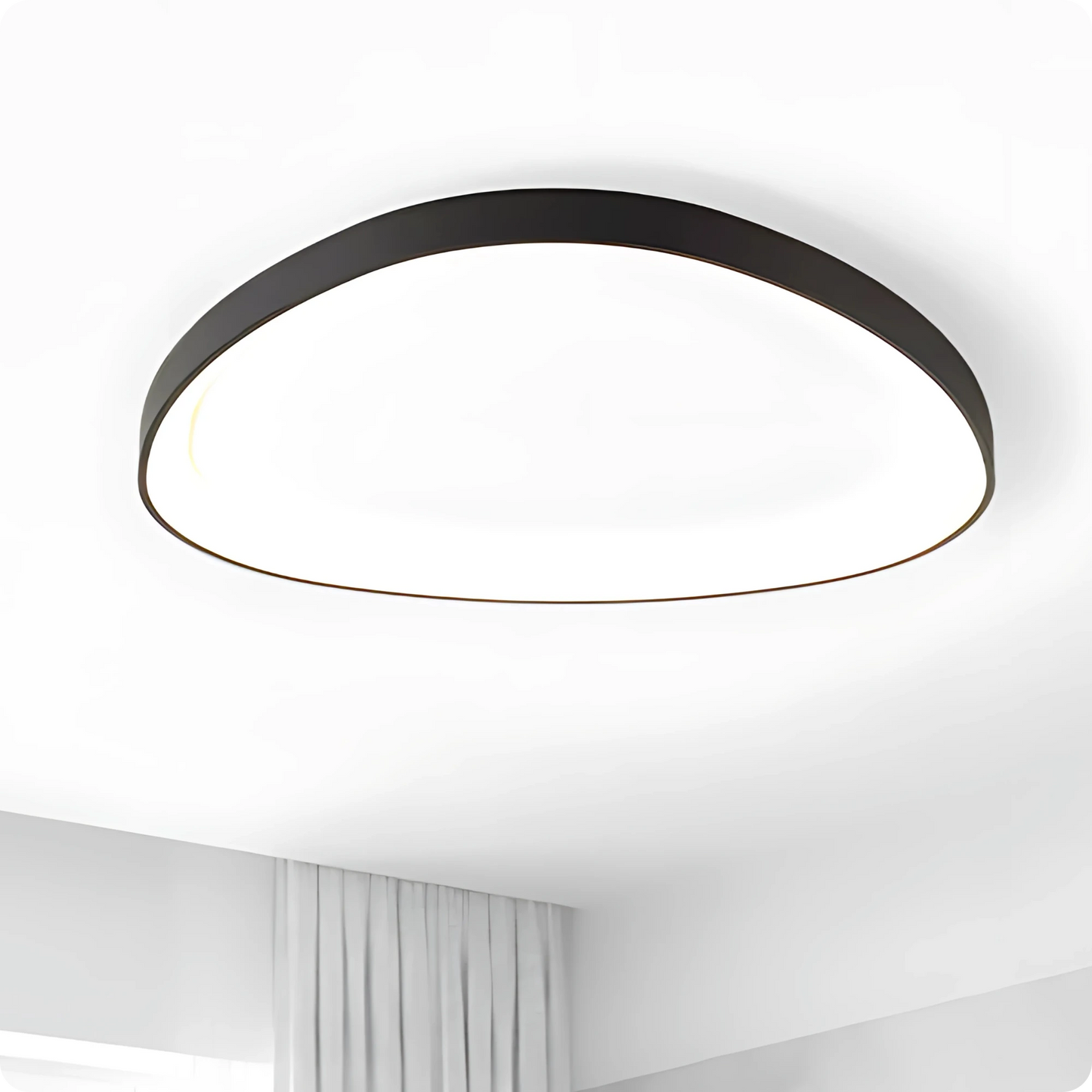 Plafonnier Design Moderne Semi-encastré LED à intensité variable - PlafonnierDeco