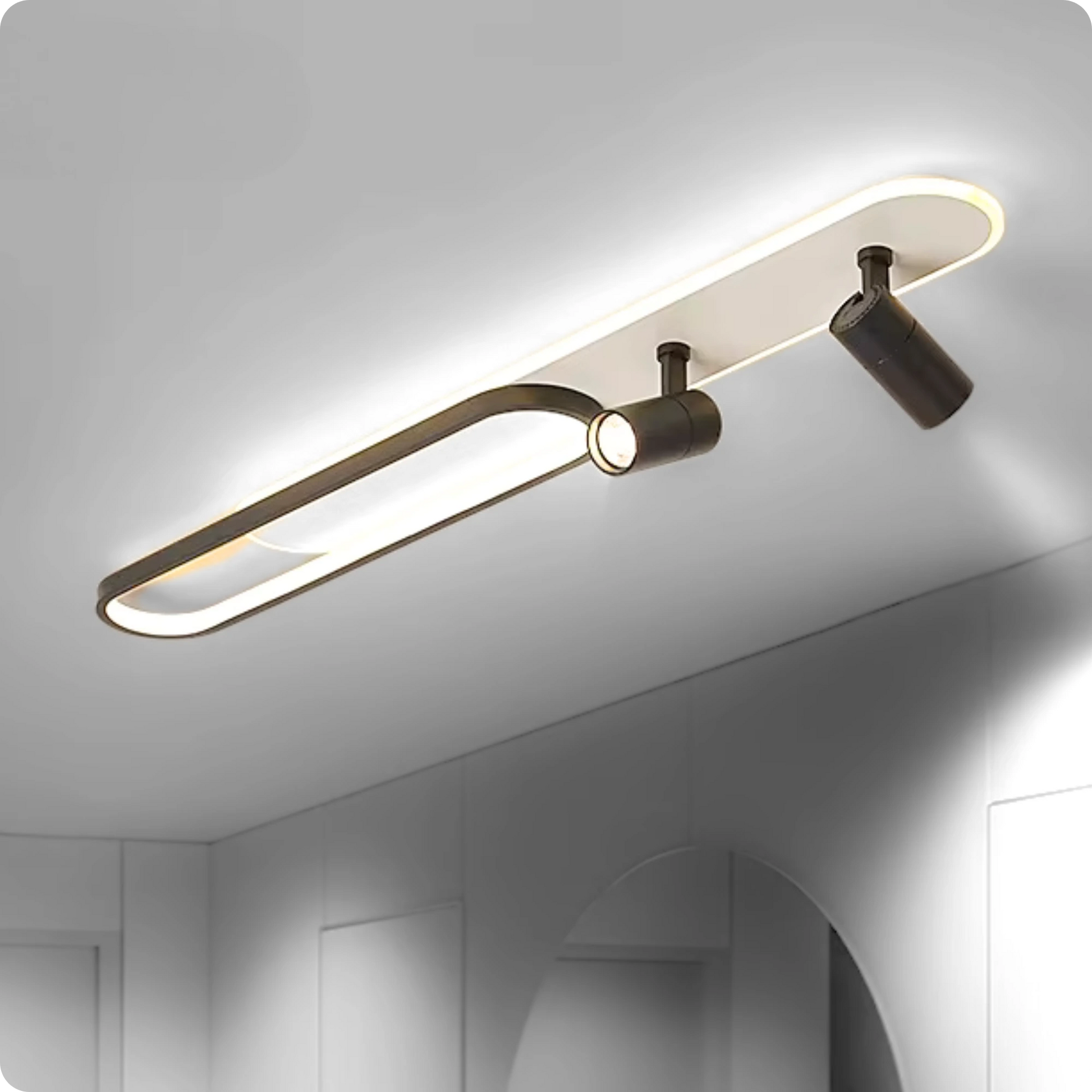 Plafonnier Moderne à Spots LED et Température Changeable - PlafonnierDeco