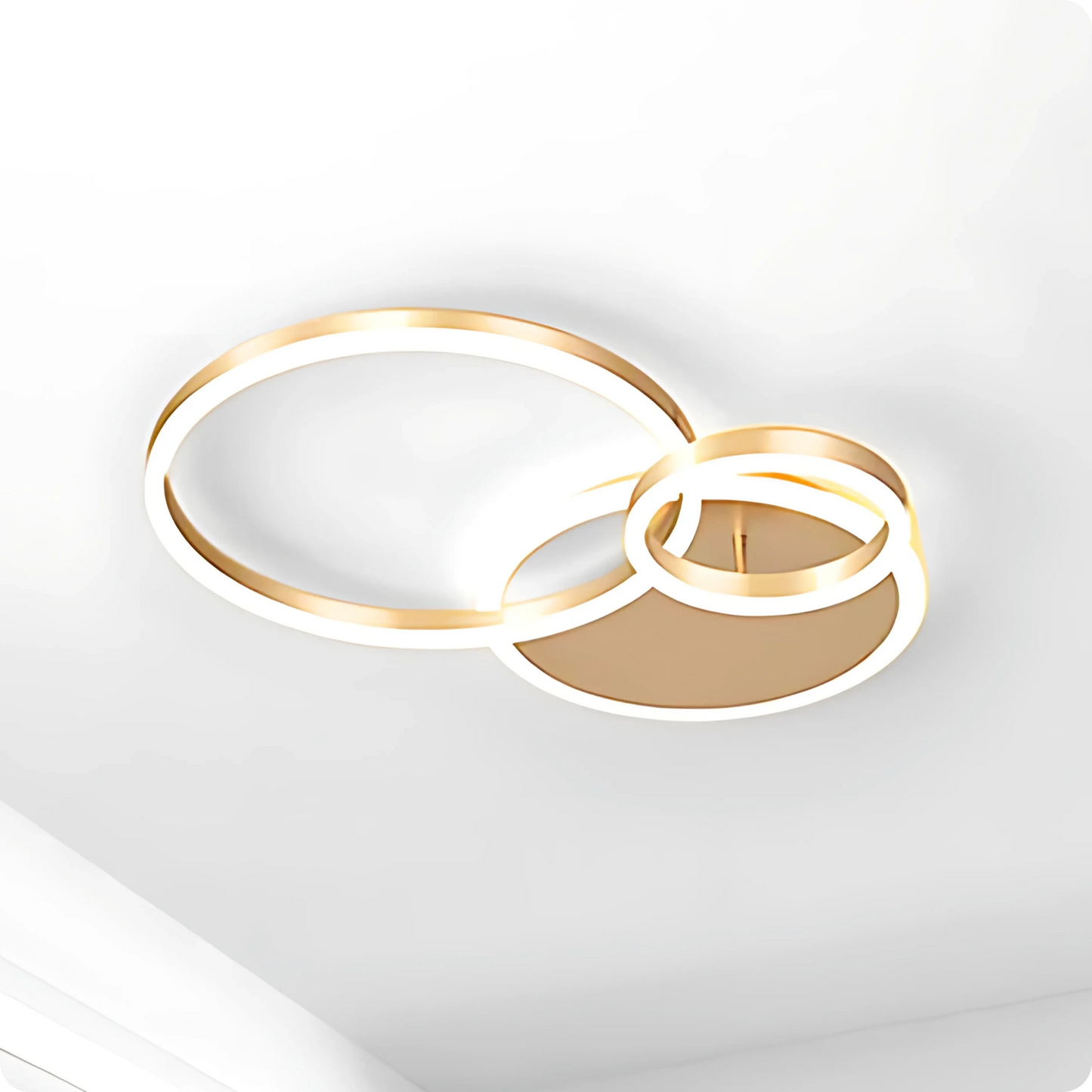 Plafonnier Design à Anneaux Circulaires Multiples | Semi-encastré - PlafonnierDeco