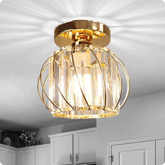Plafonnier Métal et Verre au Look Contemporain pour Éclairage Accueillant - PlafonnierDeco
