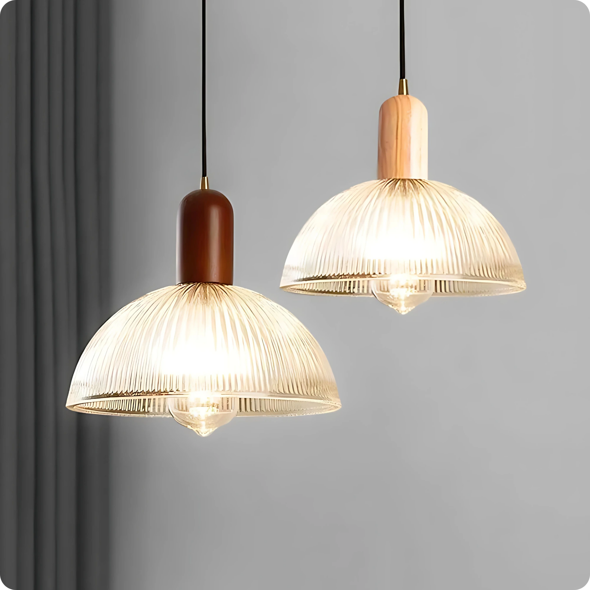 Plafonnier Suspension Design – Verre Métal Effet Scandinave - PlafonnierDeco