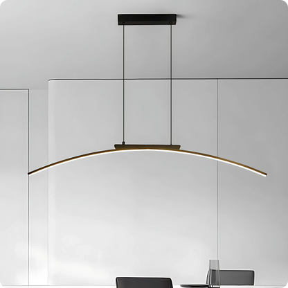 Plafonnier Moderne Arc Courbé en Fer Forgé LED - PlafonnierDeco