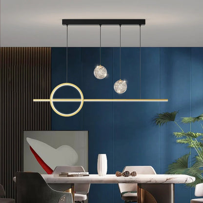 Suspension LED Design Contemporain Métal Dimmable Grand Espace