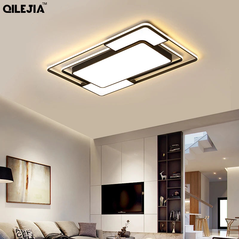 Plafonnier LED Moderne Métal Dimmable + Télécommande