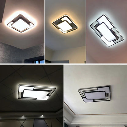 Plafonnier LED Moderne Métal Dimmable + Télécommande