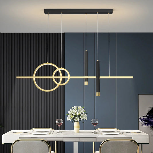 Suspension LED Design Contemporain Métal Dimmable Grand Espace