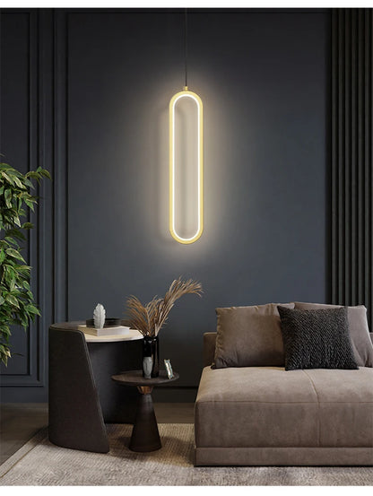 Suspension LED Design Contemporain Métal Dimmable Grand Espace