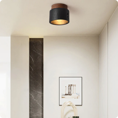 Plafonnier en marbre naturel avec éclairage LED éco-énergétique - PlafonnierDeco