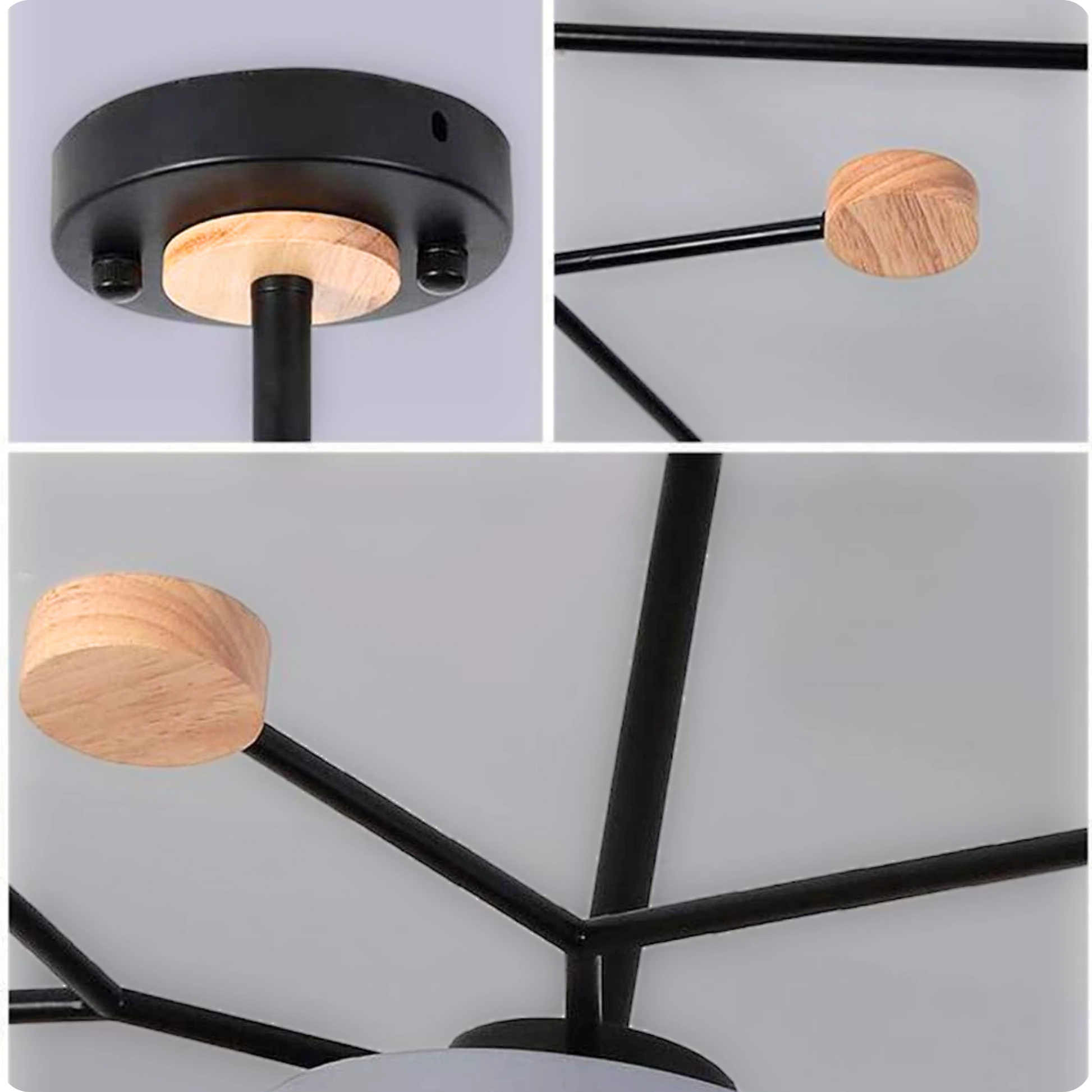 Plafonnier Moderne Design 5 Bras LED | Lumière à 3 Couleurs - PlafonnierDeco