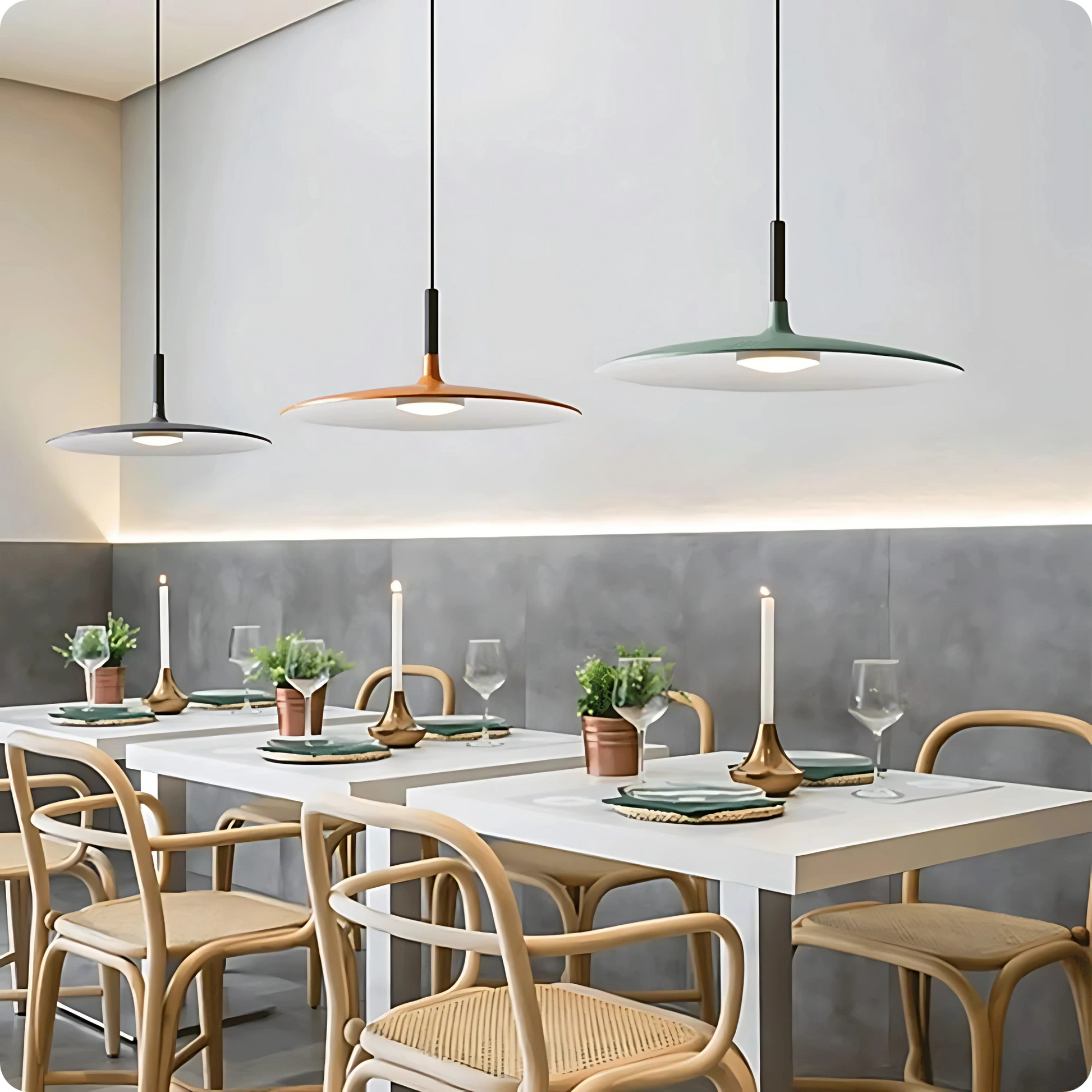 Plafonnier Suspendu Forme Cône Scandinave Moderne - PlafonnierDeco