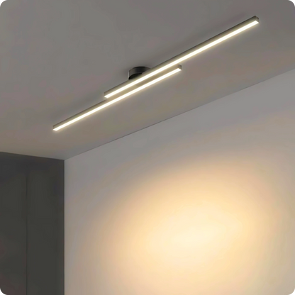 Plafonnier Barre LED Noir Mat - Intensité Ajustable - PlafonnierDeco