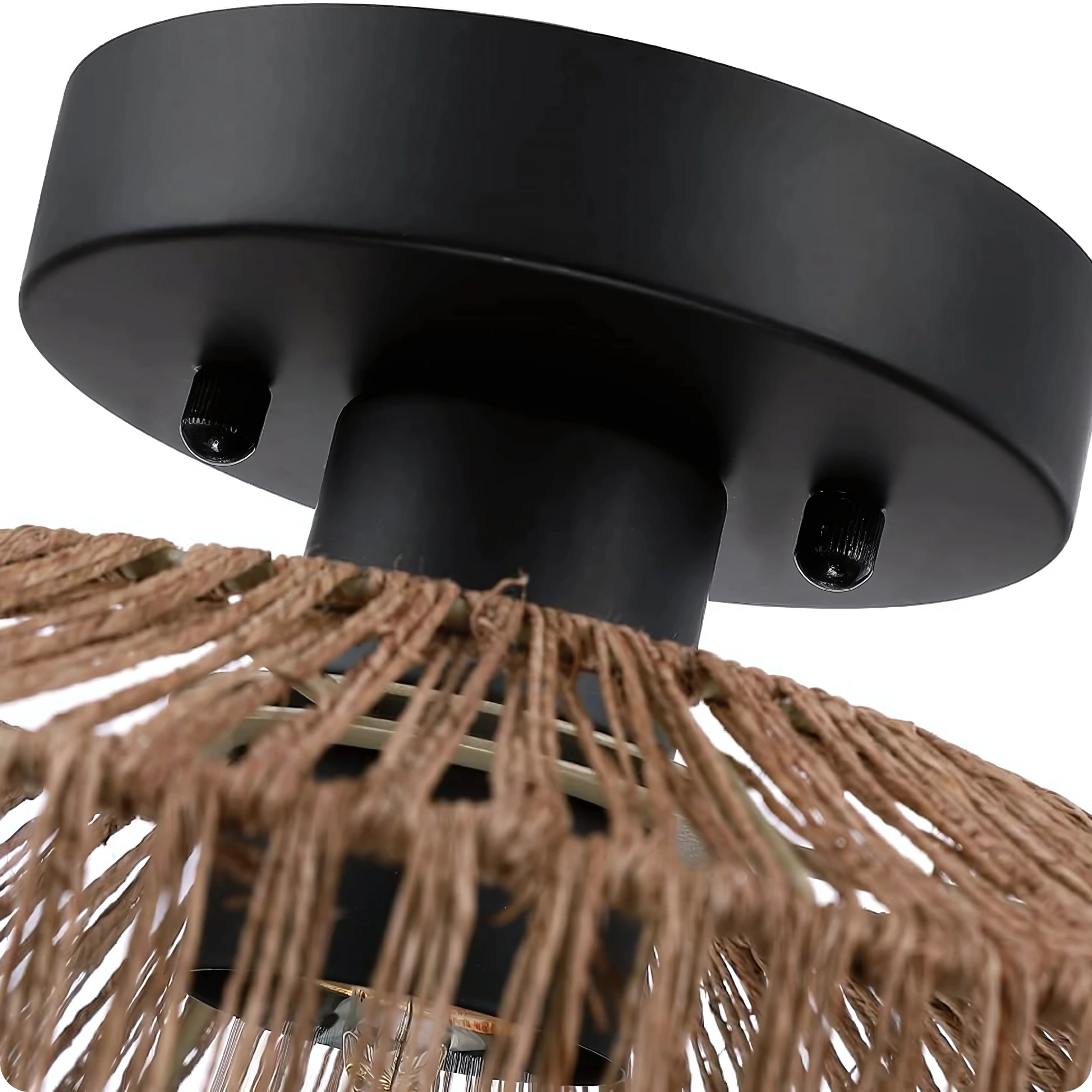 Plafonnier Design Café Acrylique Style Tressé | Éclairage LED - PlafonnierDeco