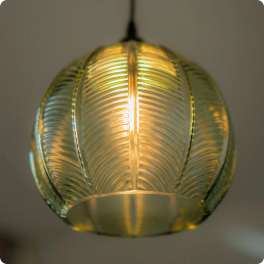 Plafonnier Design Verre Soufflé pour Ambiance Tamisée - PlafonnierDeco