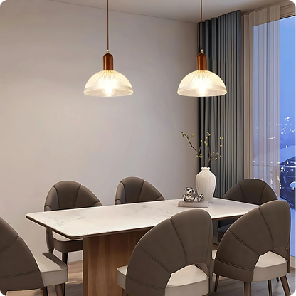 Plafonnier Suspension Design – Verre Métal Effet Scandinave - PlafonnierDeco