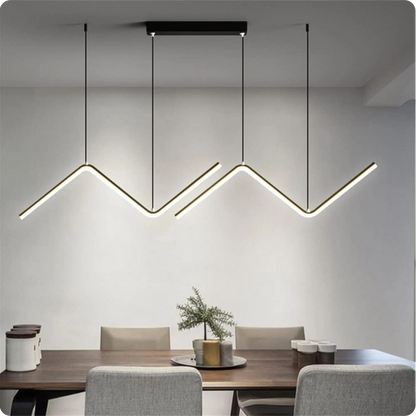 Plafonnier Moderne Forme Z à LED Dimmable - PlafonnierDeco