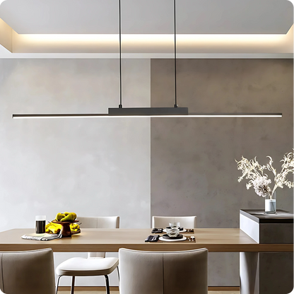Plafonnier Allongé Noir Aluminium LED Intérieur Moderne 26W - PlafonnierDeco