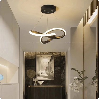 Plafonnier Suspendu Métal Bicolore Style Nordique LED - PlafonnierDeco