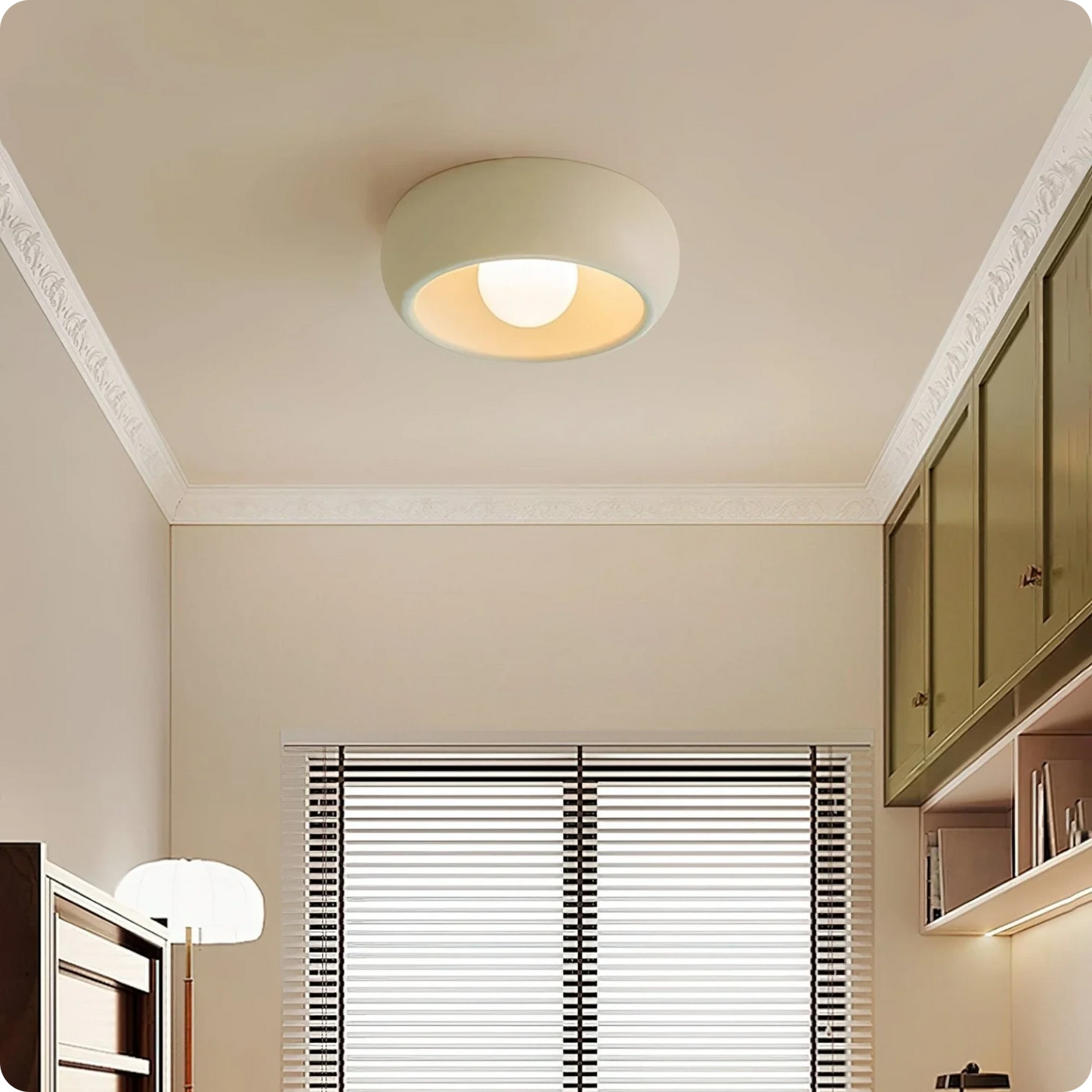 Plafonnier nid d'oiseau rond moderne en métal pour une lumière douce - PlafonnierDeco