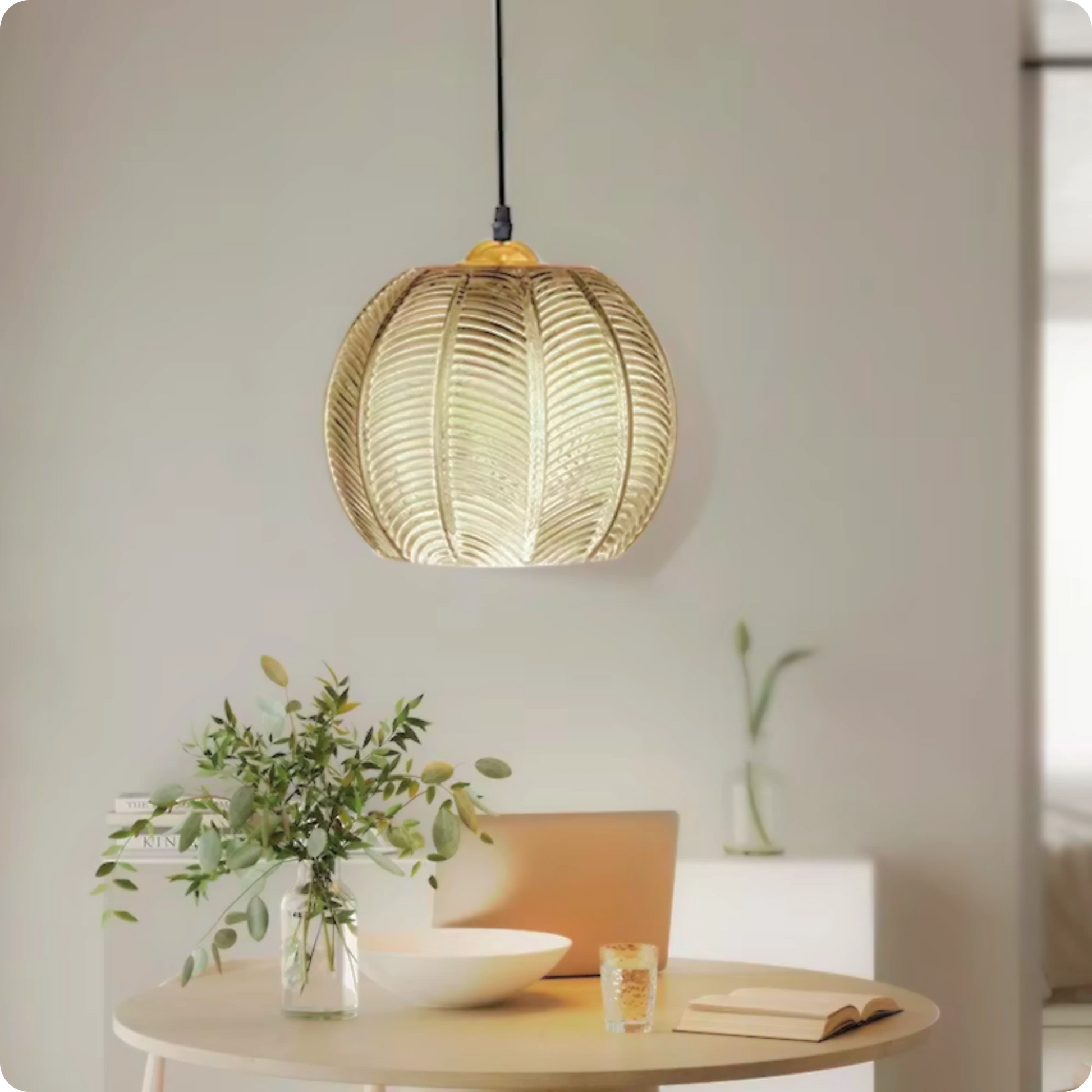 Plafonnier Design Verre Soufflé pour Ambiance Tamisée - PlafonnierDeco