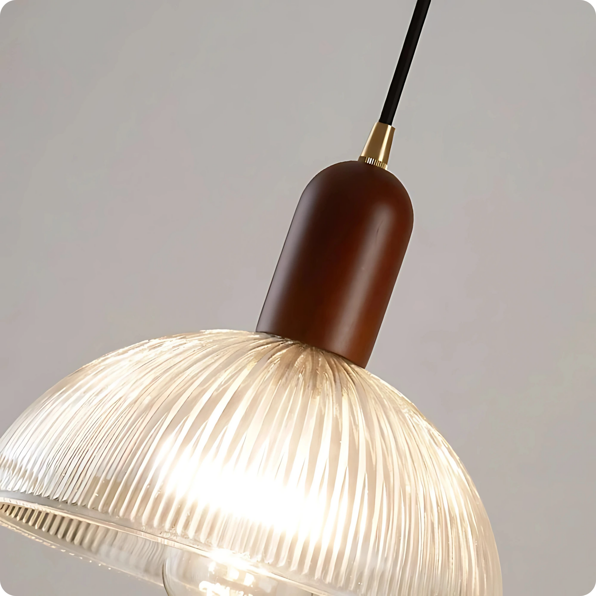 Plafonnier Suspension Design – Verre Métal Effet Scandinave - PlafonnierDeco
