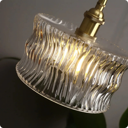 Plafonnier Verre Transparent Suspendu Moderne pour Intérieurs Tendance - PlafonnierDeco