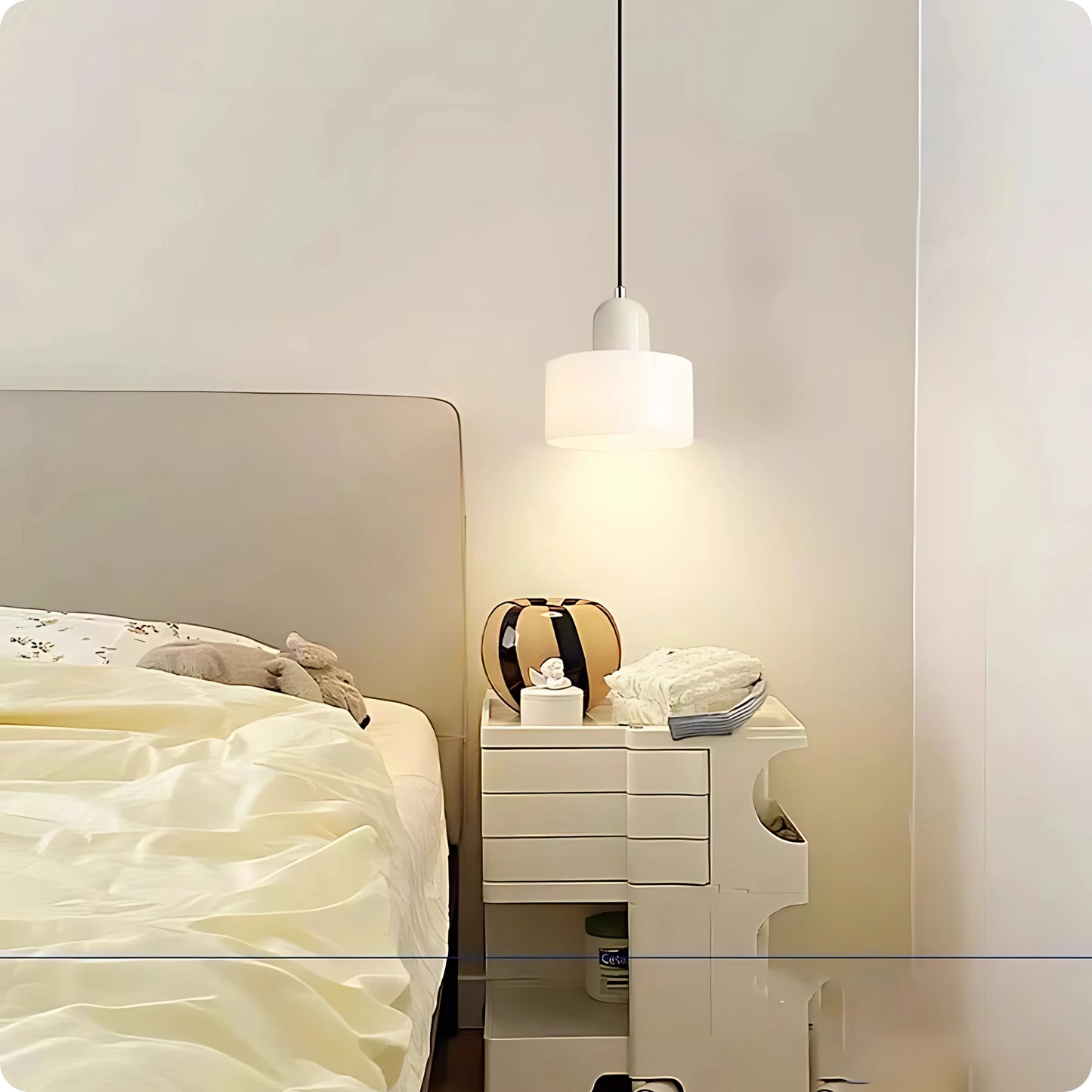 Plafonnier Design Verre Vert Fumé en Suspension Longue LED E27 - PlafonnierDeco