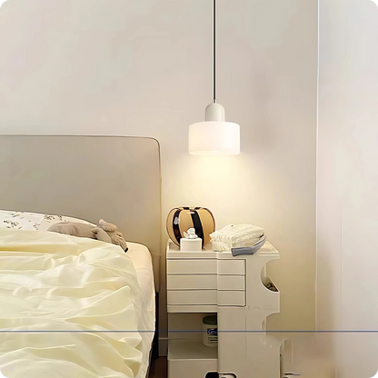 Plafonnier Design Verre Vert Fumé en Suspension Longue LED E27 - PlafonnierDeco