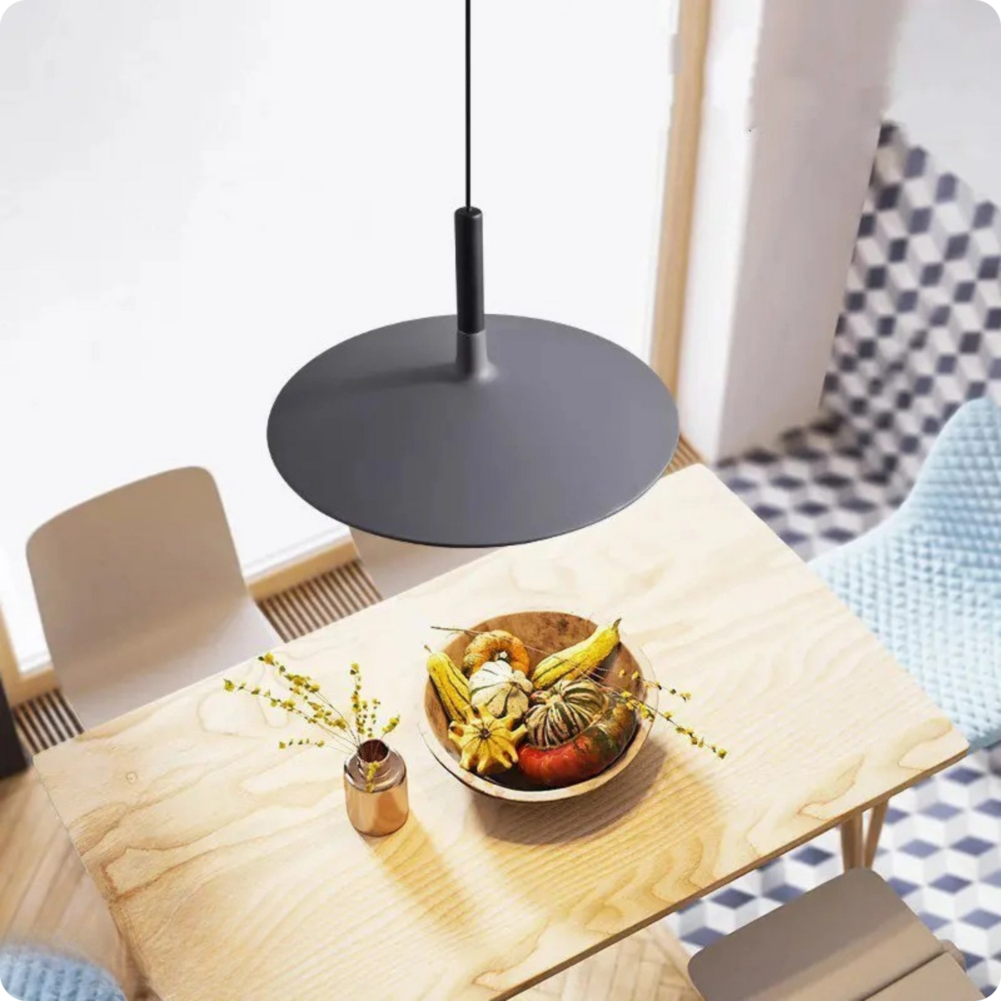 Plafonnier Suspendu Forme Cône Scandinave Moderne - PlafonnierDeco