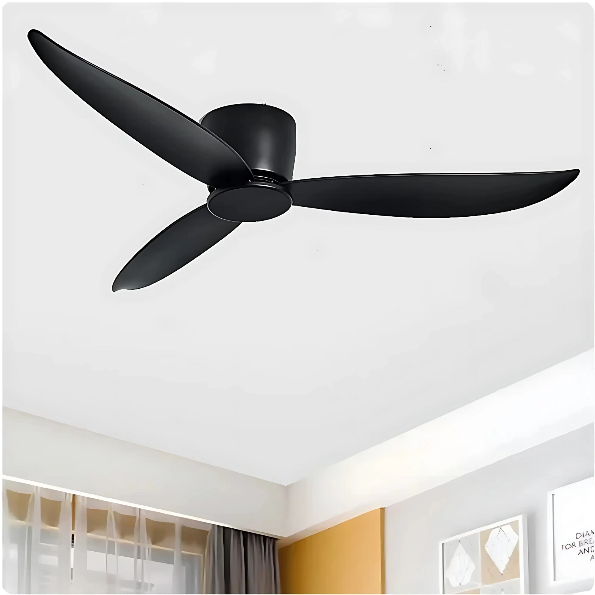 Plafonnier Ventilateur Moderne - Lames ABS Réversibles - PlafonnierDeco