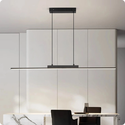 Plafonnier Allongé Noir Aluminium LED Intérieur Moderne 26W - PlafonnierDeco