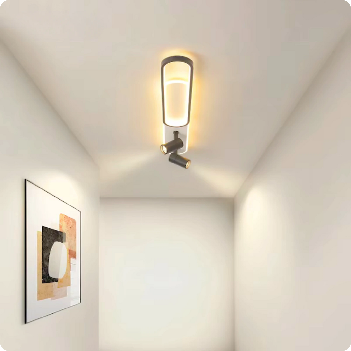 Plafonnier Moderne à Spots LED et Température Changeable - PlafonnierDeco