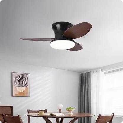 Plafonnier Ventilateur à 3 Pales - LED Réglable avec Télécommande - PlafonnierDeco