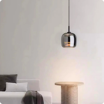 Plafonnier Suspension Design Verre Fumé LED à Intensité Réglable - PlafonnierDeco