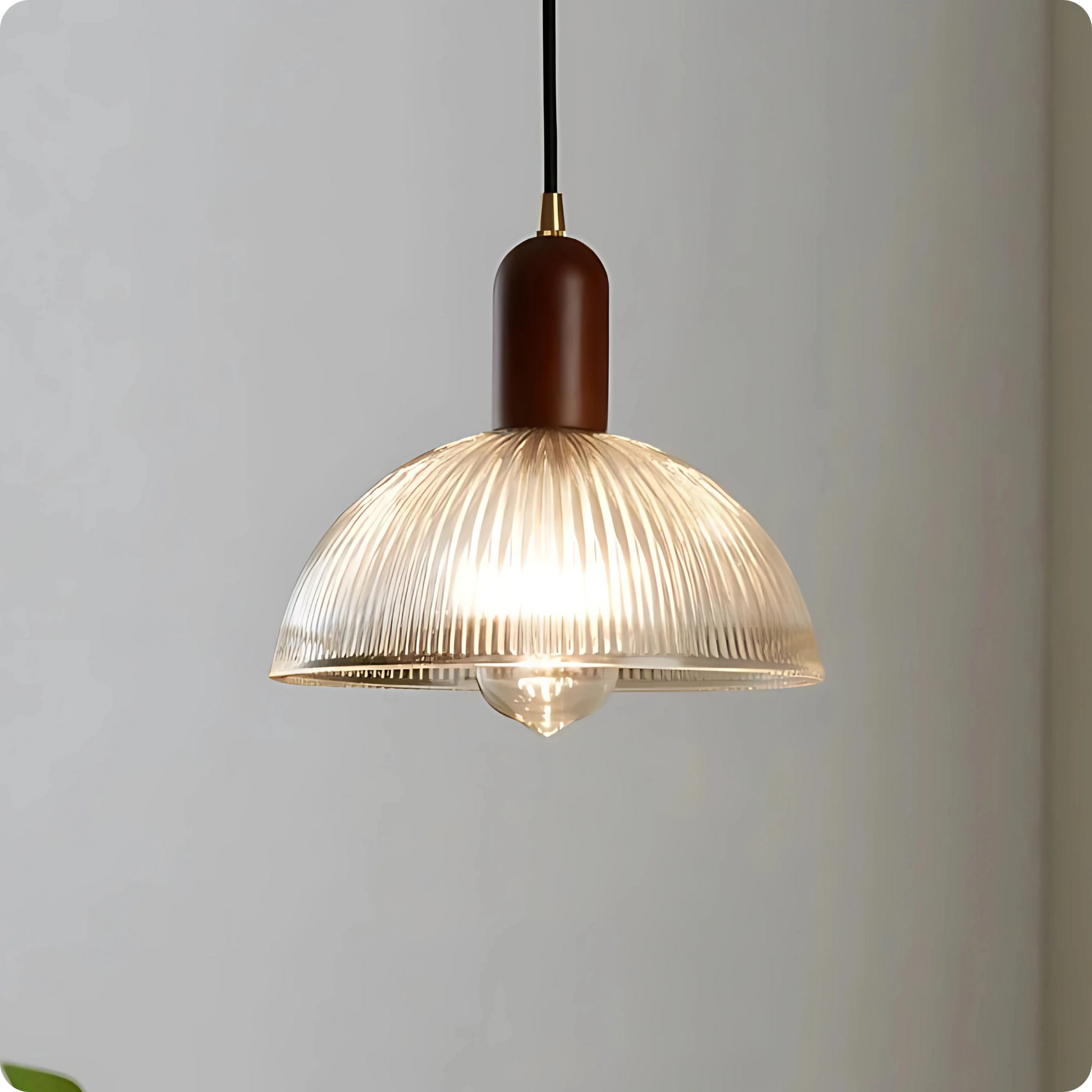 Plafonnier Suspension Design – Verre Métal Effet Scandinave - PlafonnierDeco