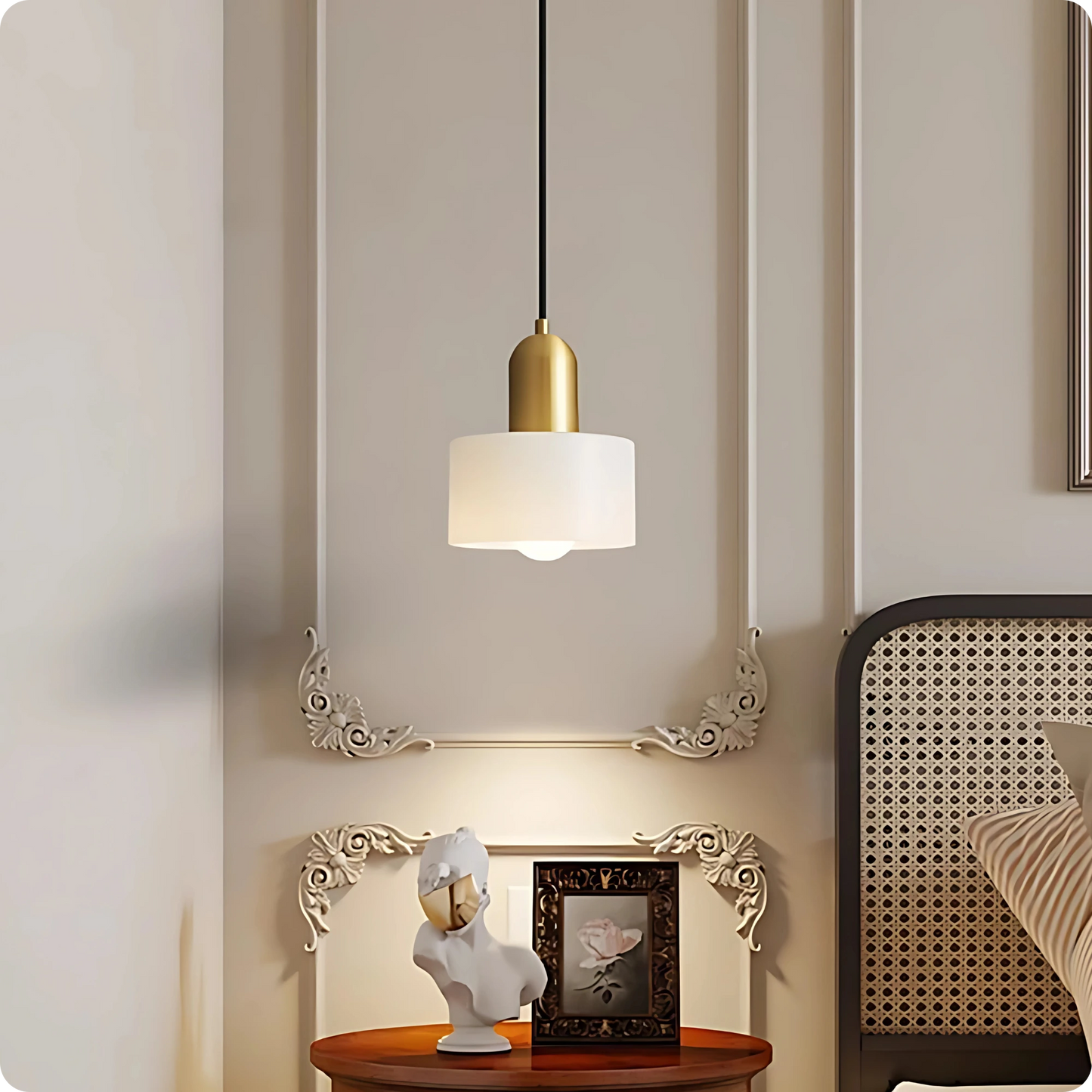 Plafonnier Design Verre Vert Fumé en Suspension Longue LED E27 - PlafonnierDeco