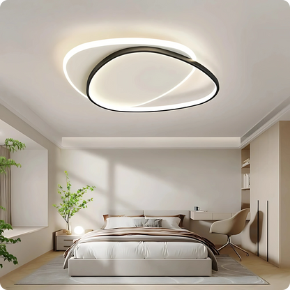 Plafonnier Contemporain Aluminium Finition Fer LED Température Réglable - PlafonnierDeco
