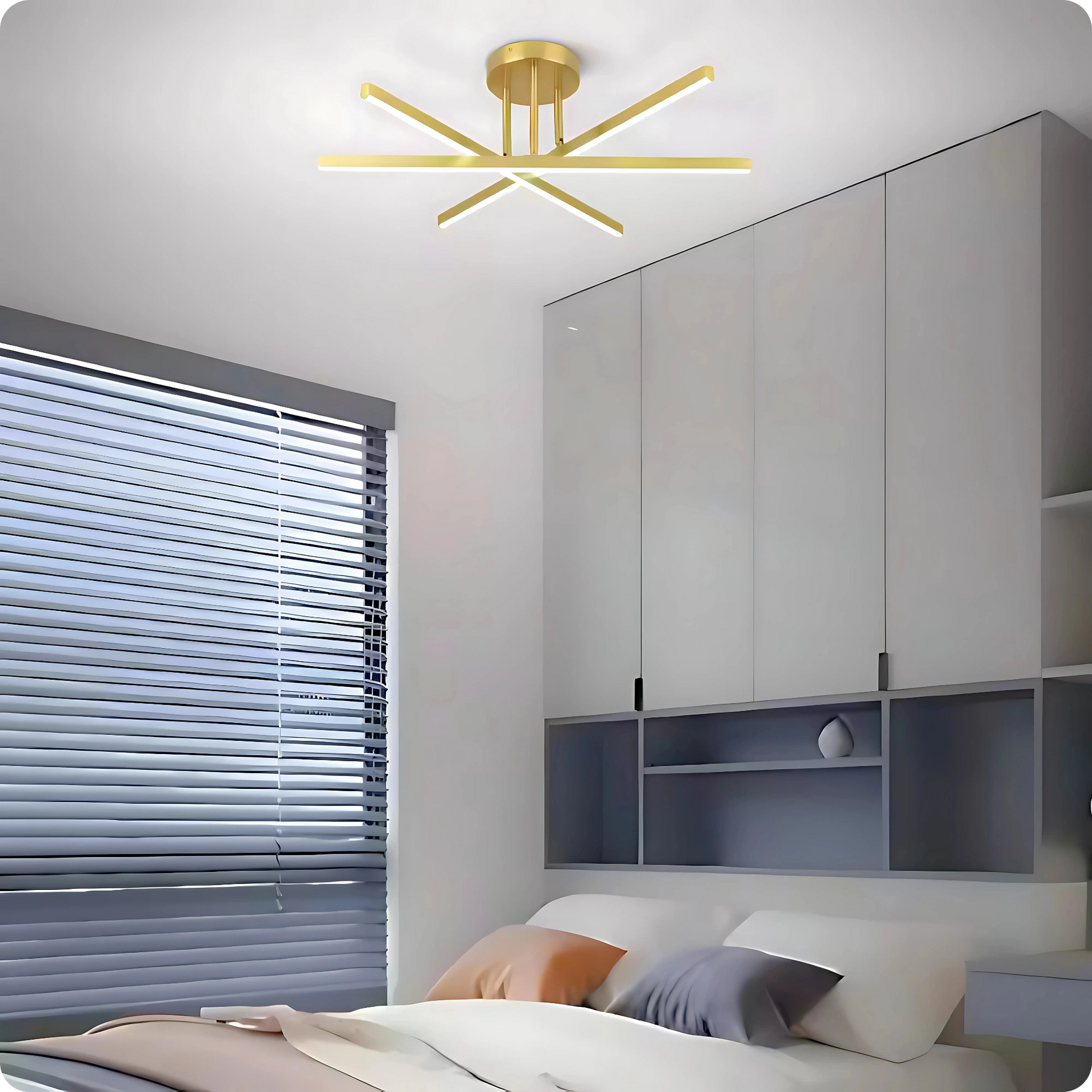 Plafonnier LED Semi-Encastré Fer Noir Design Nordique Chic - PlafonnierDeco