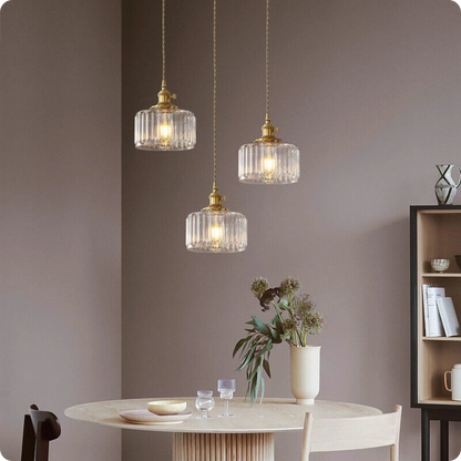 Plafonnier Verre Transparent Suspendu Moderne pour Intérieurs Tendance - PlafonnierDeco