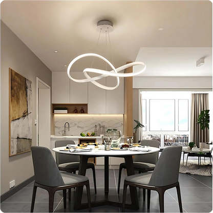 Plafonnier Suspendu Métal Bicolore Style Nordique LED - PlafonnierDeco