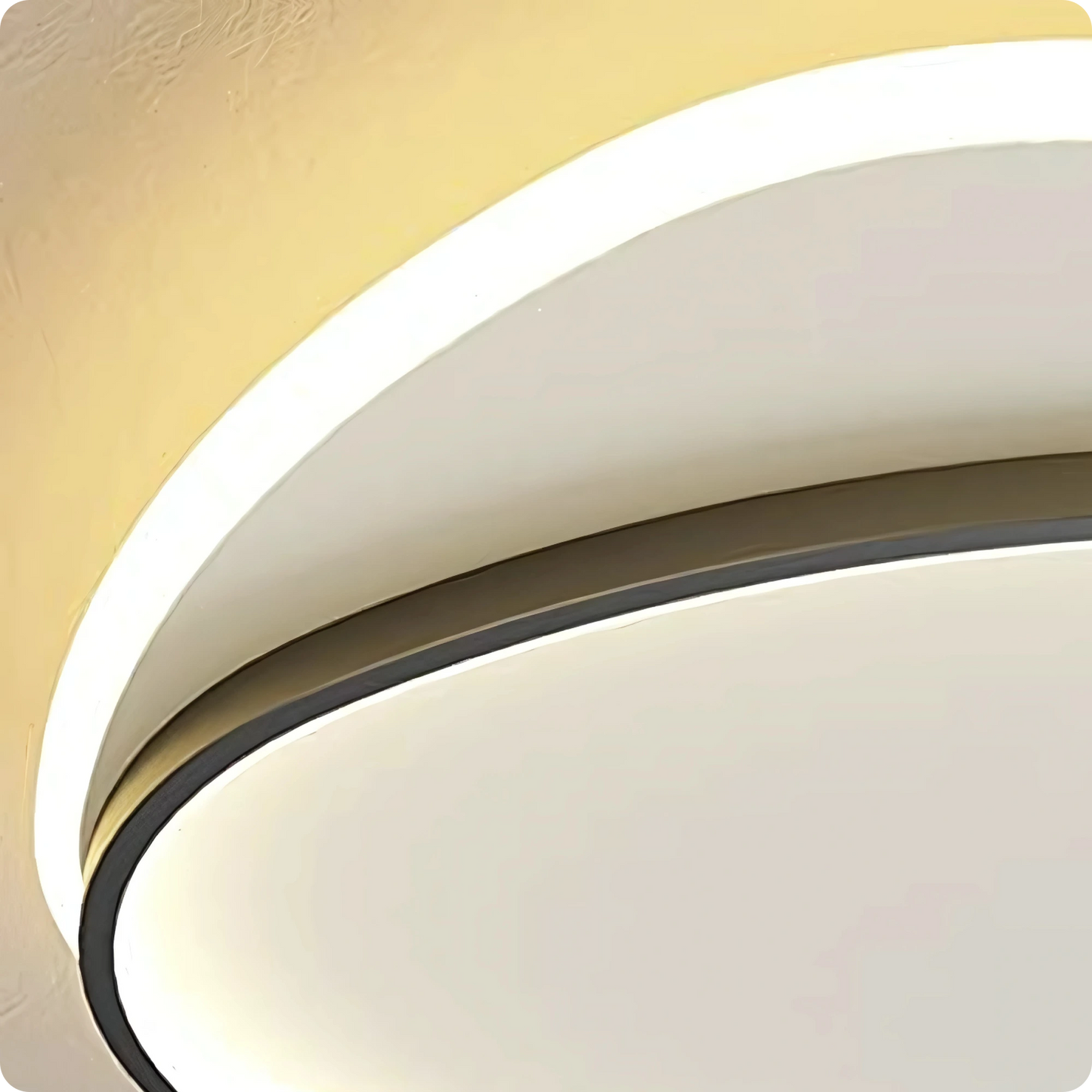 Plafonnier Contemporain Aluminium Finition Fer LED Température Réglable - PlafonnierDeco