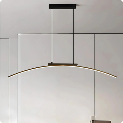 Plafonnier Moderne Arc Courbé en Fer Forgé LED - PlafonnierDeco