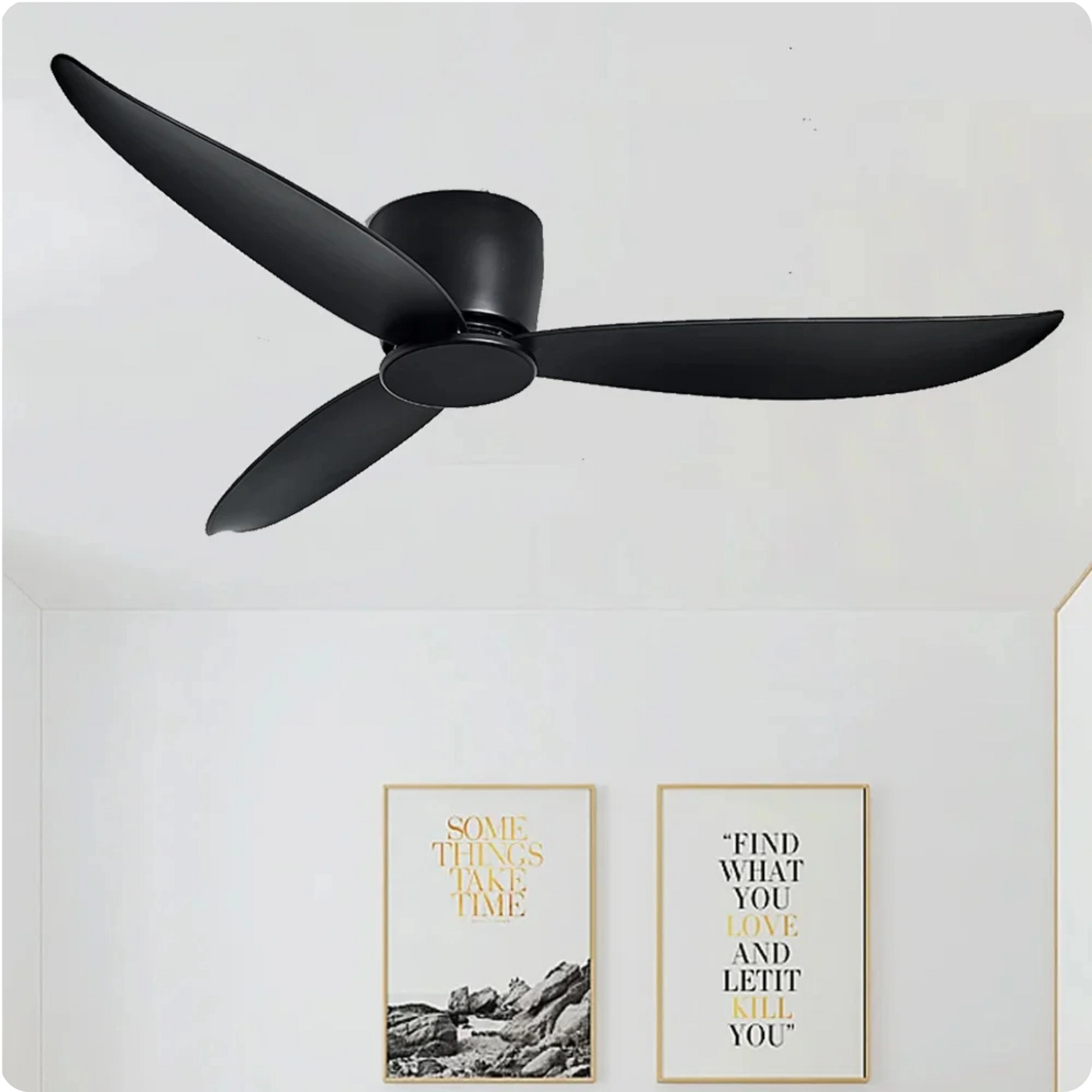 Plafonnier Ventilateur Moderne - Lames ABS Réversibles - PlafonnierDeco