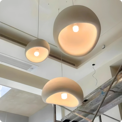 Plafonnier Moderne LED – Suspension E27 en Fer Peint Blanc Élégant - PlafonnierDeco