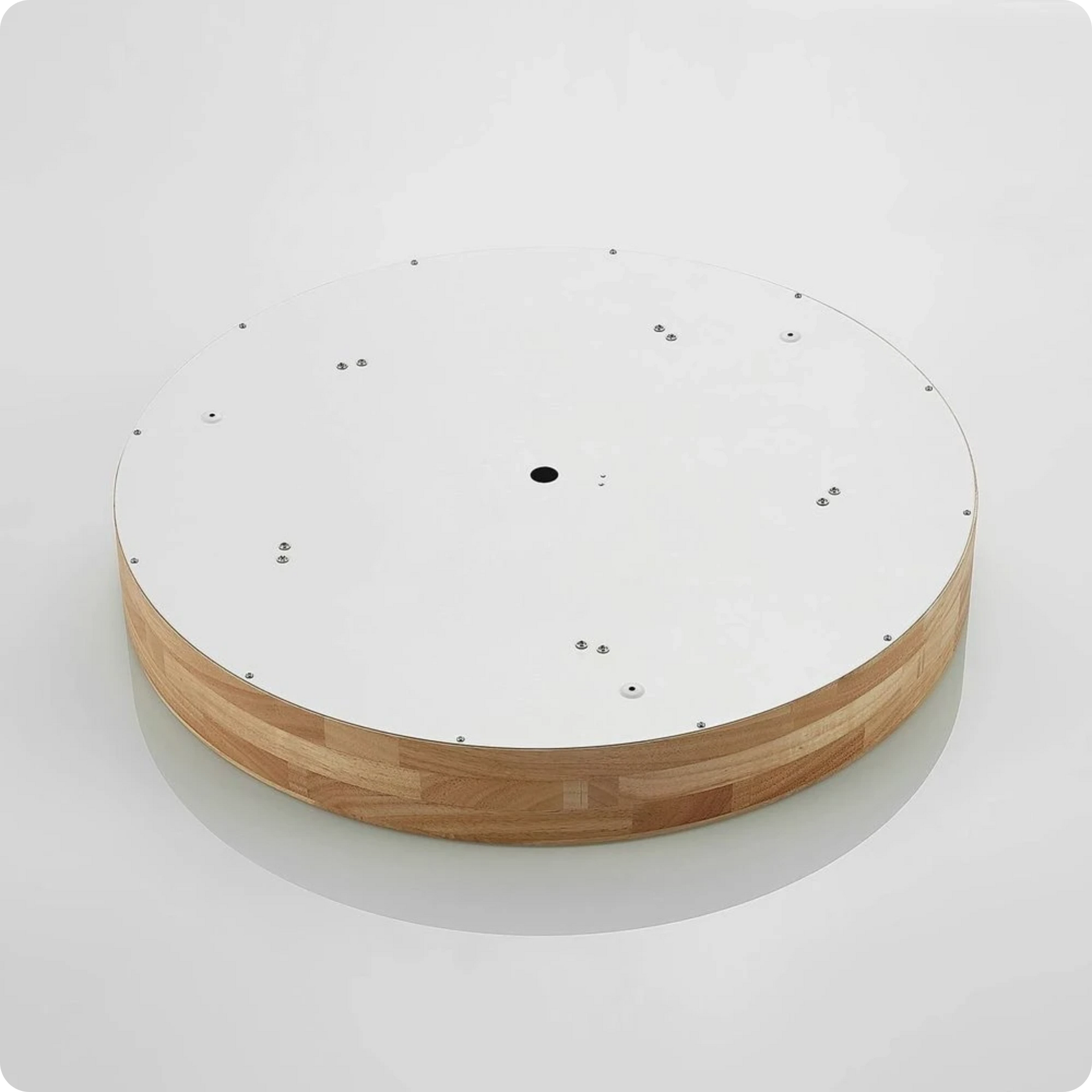 Plafonnier Rond Finition Bois LED | Températures de Couleur Ajustables - PlafonnierDeco