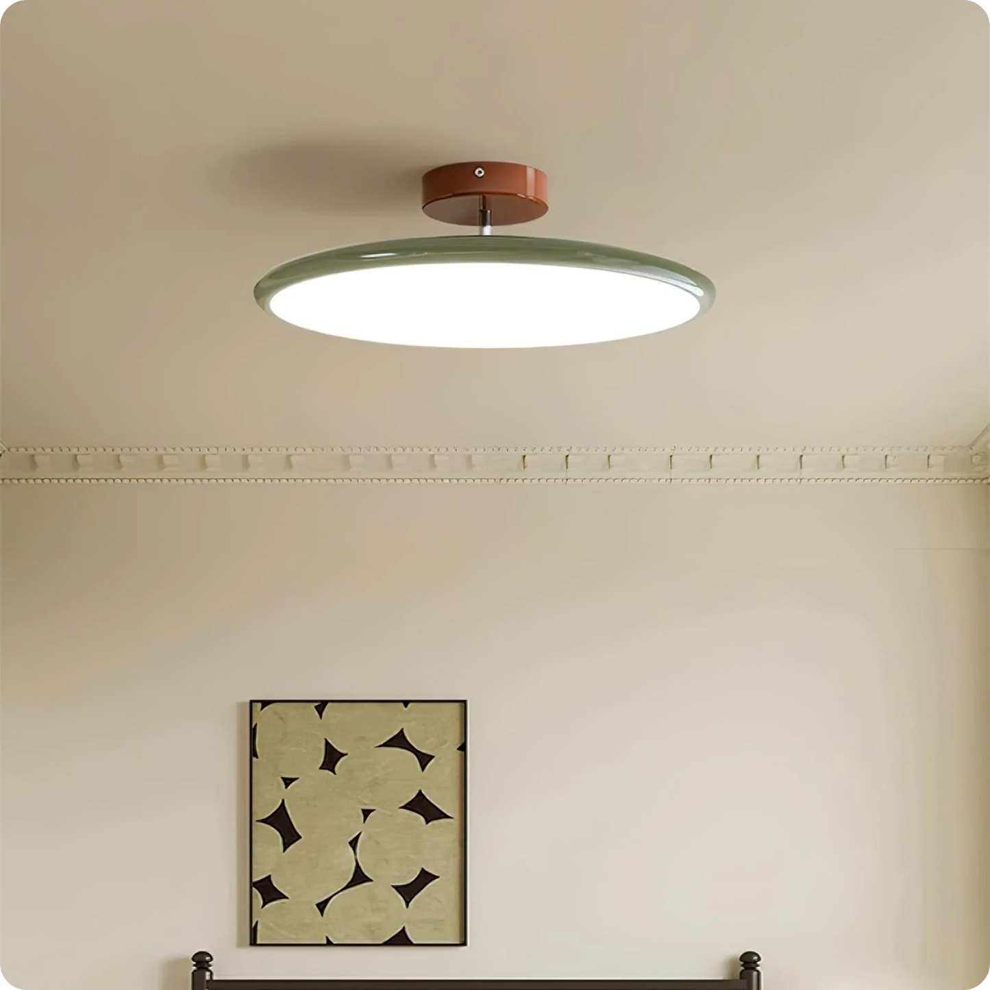 Plafonnier LED rond en métal avec design moderne et décoratif - PlafonnierDeco