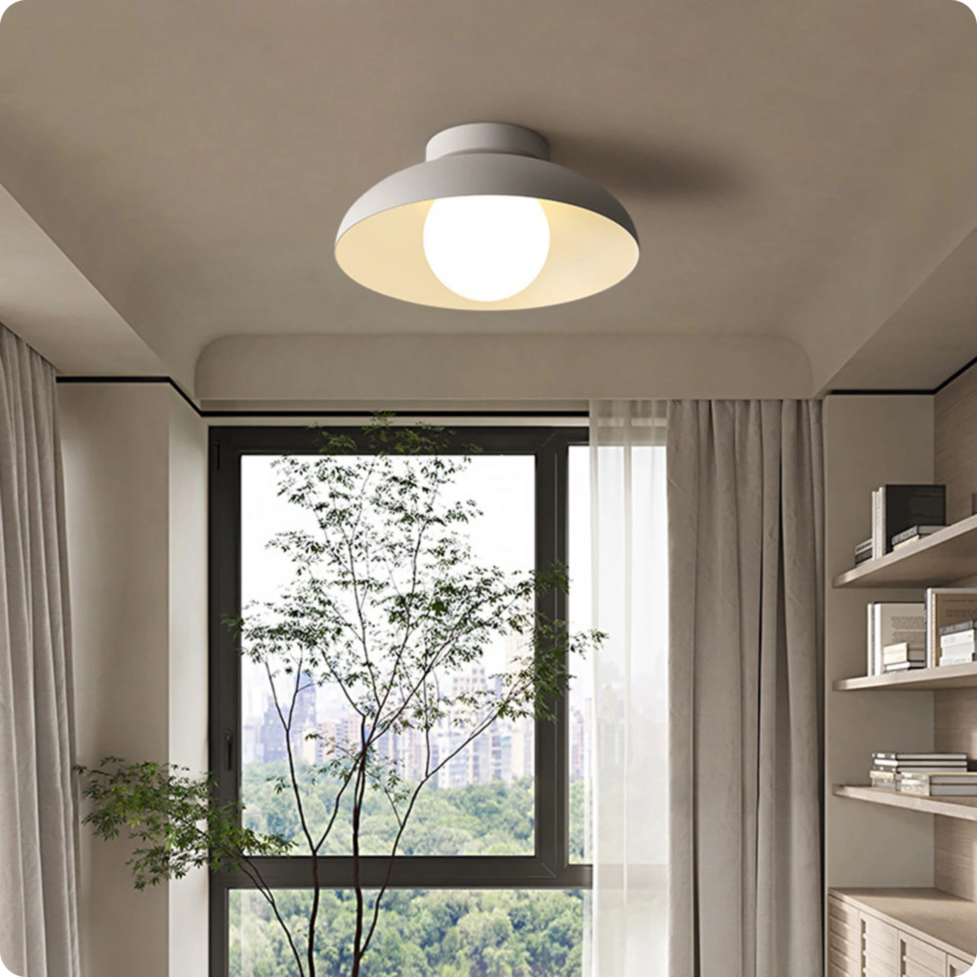 Plafonnier moderne en fer et verre avec style raffiné pour intérieur chic - PlafonnierDeco
