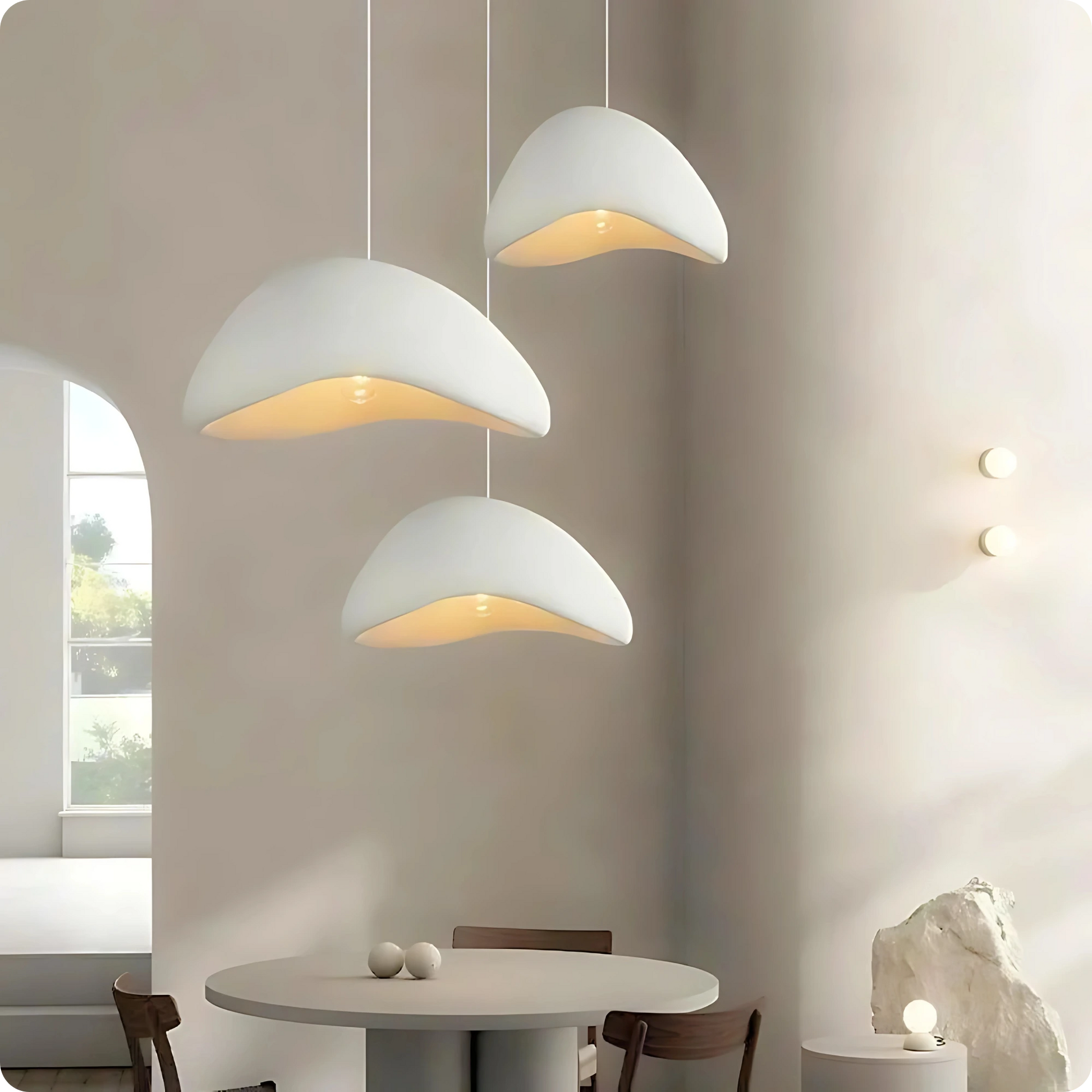Plafonnier Moderne LED – Suspension E27 en Fer Peint Blanc Élégant - PlafonnierDeco