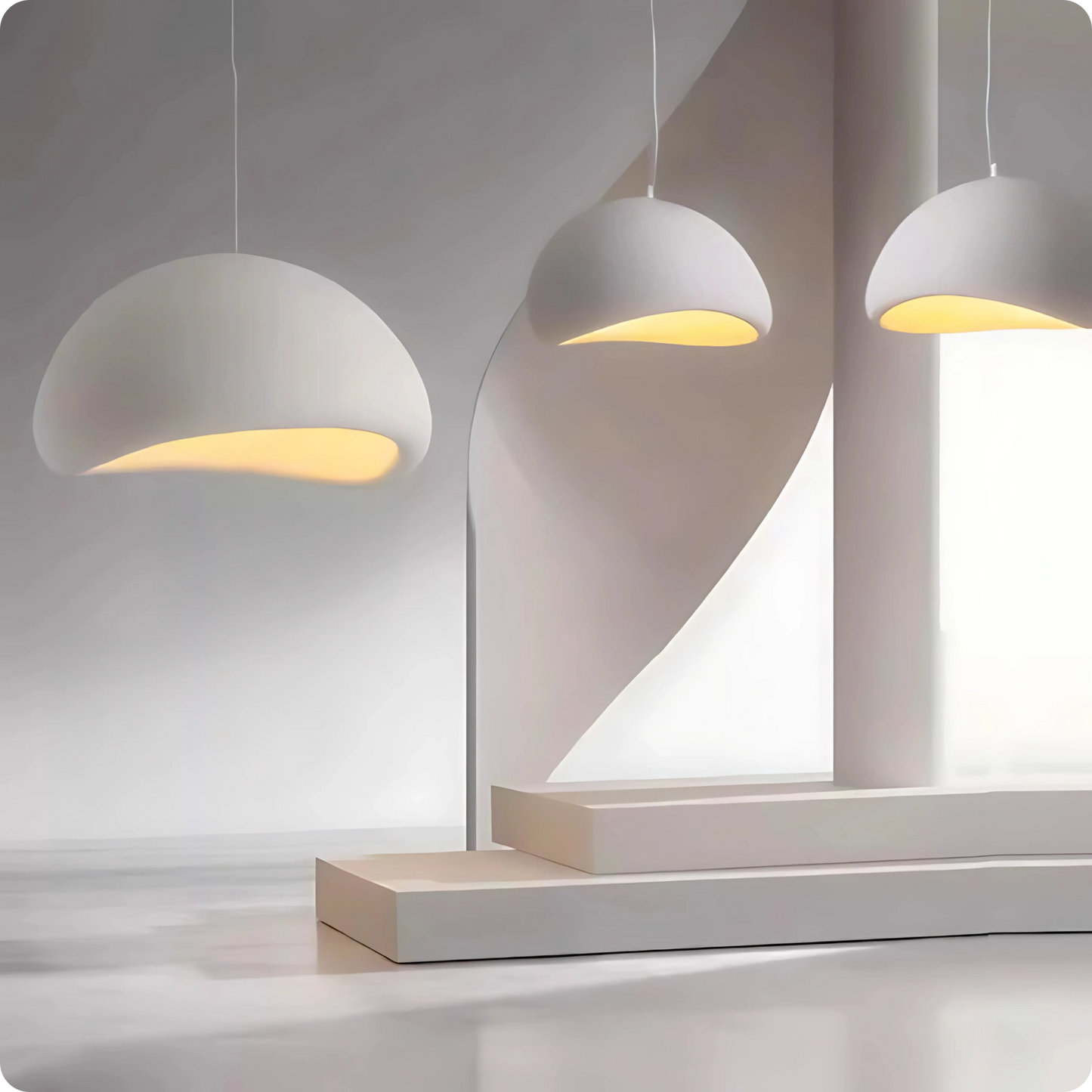 Plafonnier Moderne LED – Suspension E27 en Fer Peint Blanc Élégant - PlafonnierDeco
